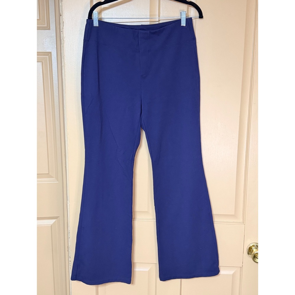 Halara Royal Blue High Waisted Flare Leg Pants Large Regular Q02728013